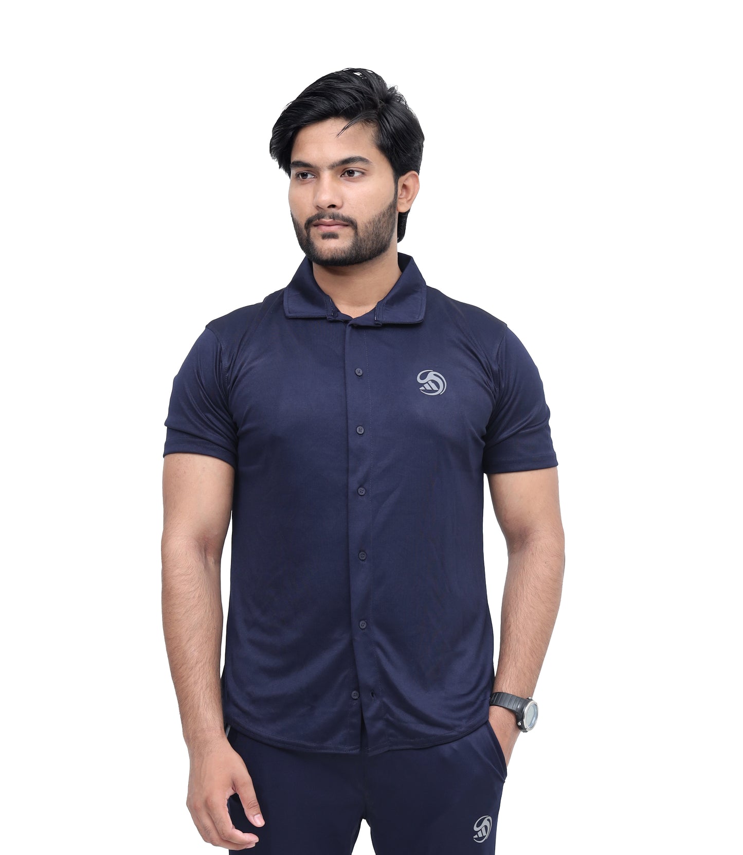 Summer Tracksuit – Breathable Macro Lycra Stuff for Men/Women | Navy Blue Color