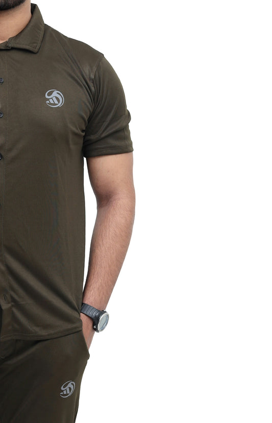 Summer Tracksuit – Breathable Macro Lycra Stuff for Men/Women | Brown Color