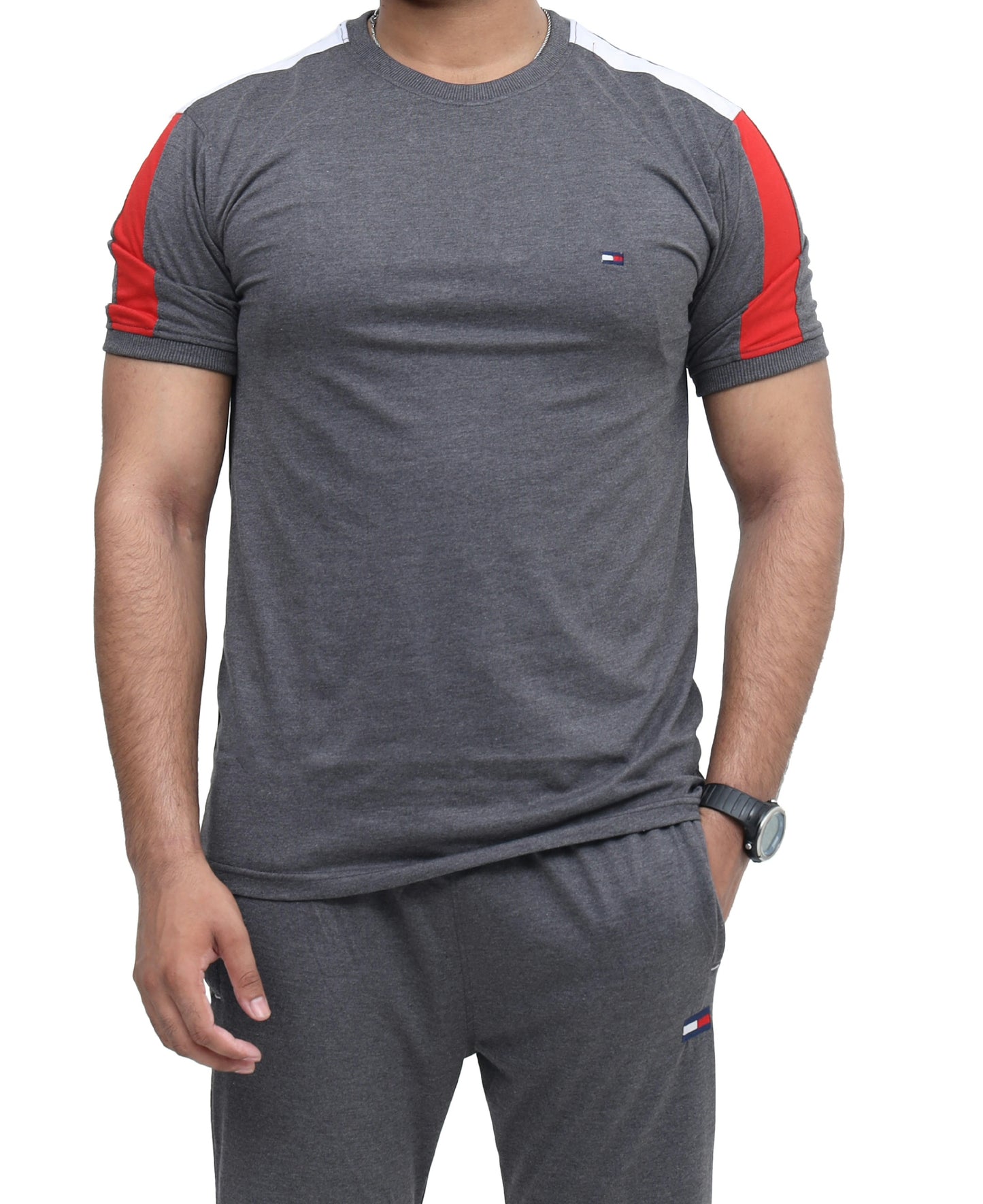Ultra-Light Summer Tracksuit Set – Breathable Jersey for Men/Women | Charcoal Color