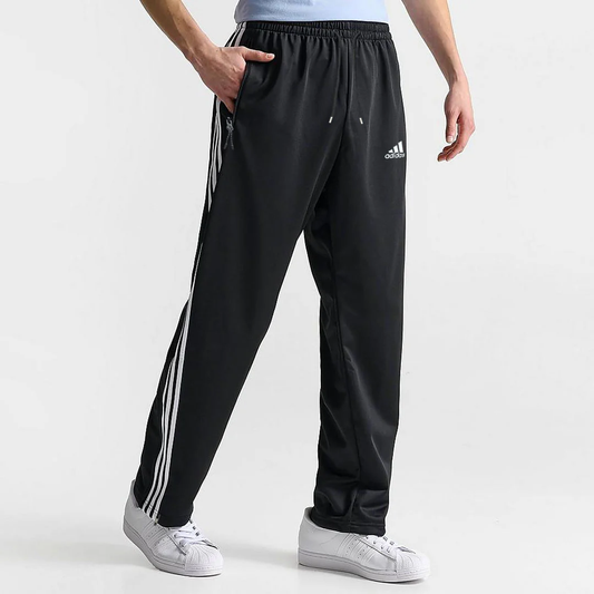 Baggy Style Trouser with Signature Stripes & Ankle Zips Black Color| For Both Men & Women
