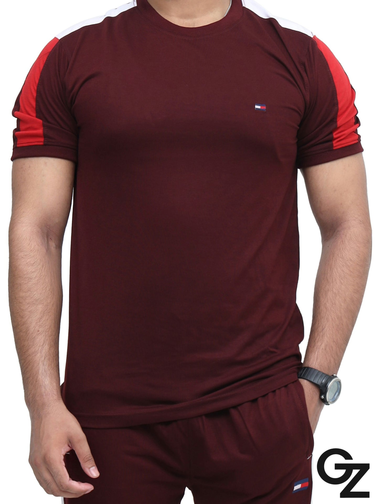 "Ultra-Light Summer Tracksuit Set – Breathable Jersey for Men/Women | Maroon Color