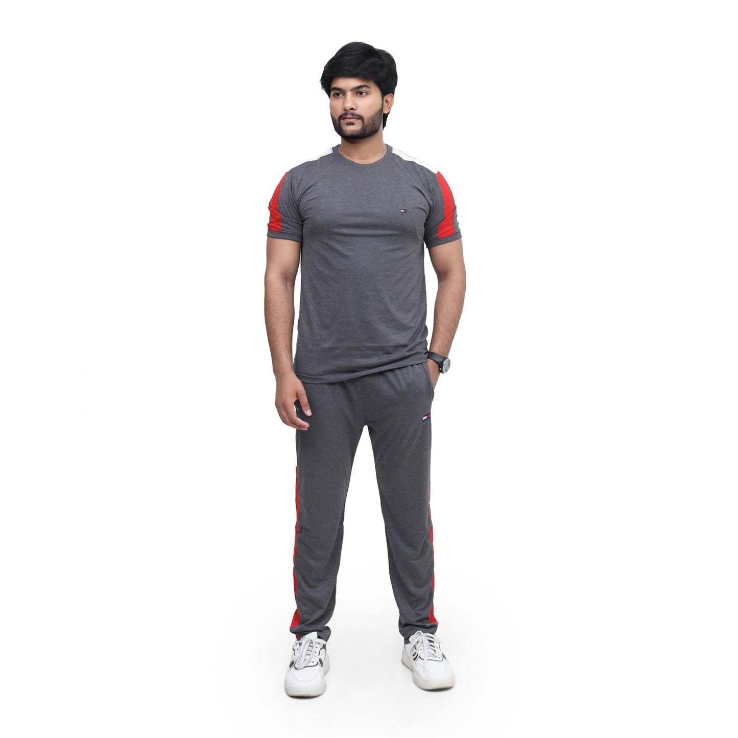 Ultra-Light Summer Tracksuit Set – Breathable Jersey for Men/Women | Charcoal Color
