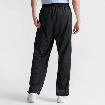 Baggy Style Trouser with Signature Stripes & Ankle Zips Black Color| For Both Men & Women