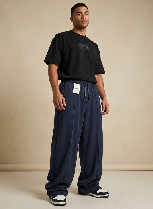 Urban Wideleg Trouser-Navy