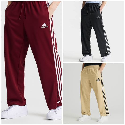 Premium Baggy Style Trousers with Strips & Ankle Zips – 3 Colors